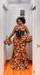 The "Luna" Ankara maxi dress