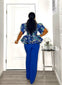 "Bloom" Ankara Peplum Top and Trouser Pants