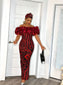 Luxury Puffy Ruffles Off Shoulder  "Riri" Ankara Dress