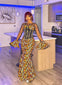 The "Luna" Ankara maxi dress