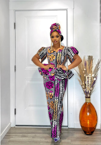 "La belle" Ankara Skirt Set