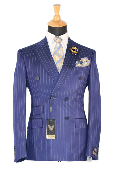 Slim Fit Striped  Tuxedo Suit