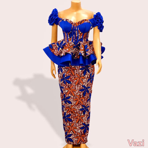Two piece "Flora" Ankara set